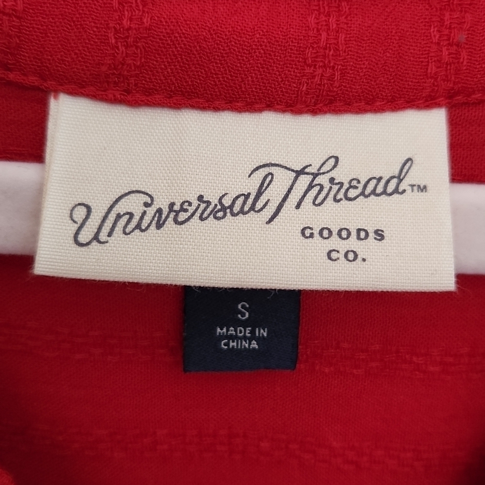 Universal Thread Red Ruffled Shirt - Picture 11 of 12
